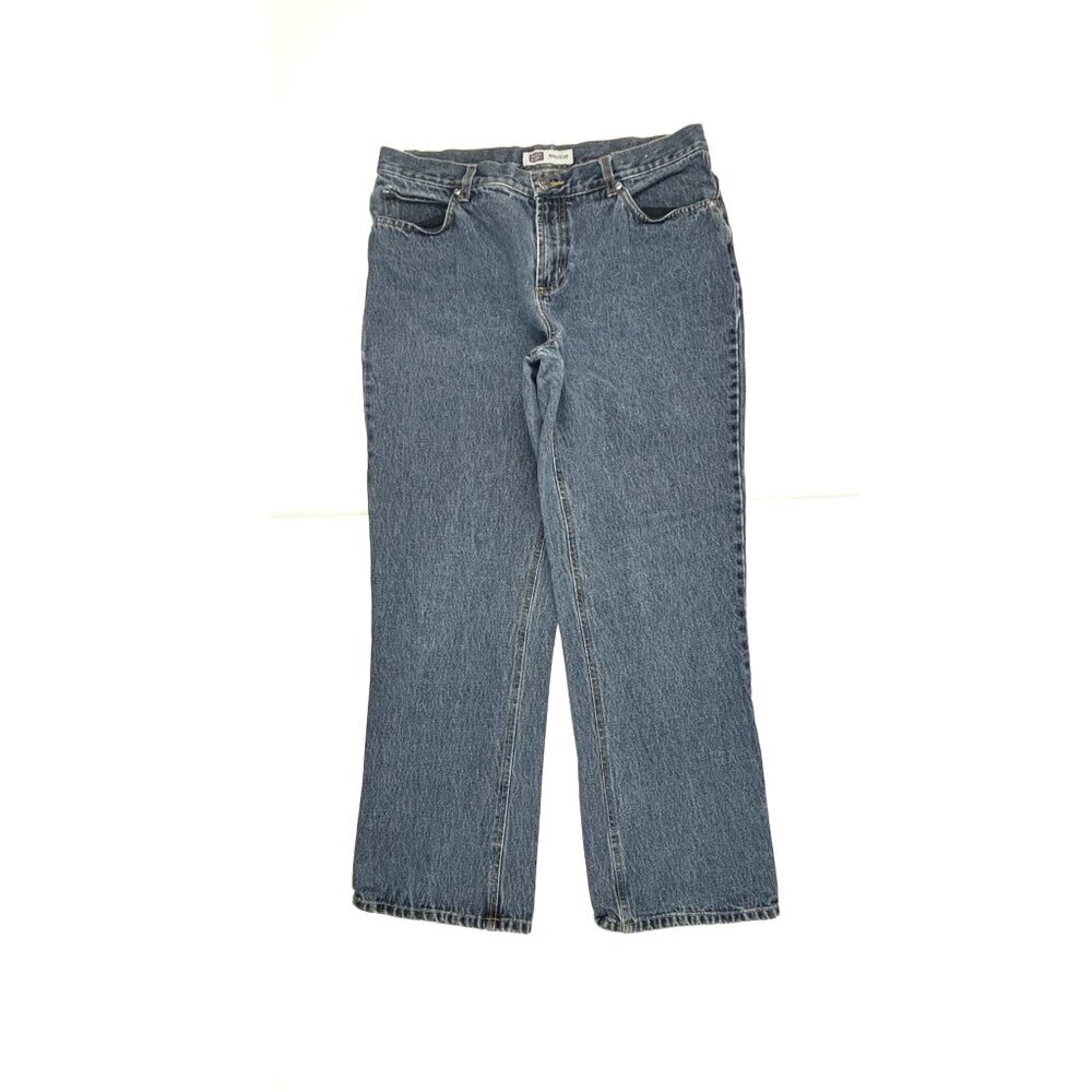 Faded Glory Bootcut Women's size 12P Dark Wash Blue Denim Jeans